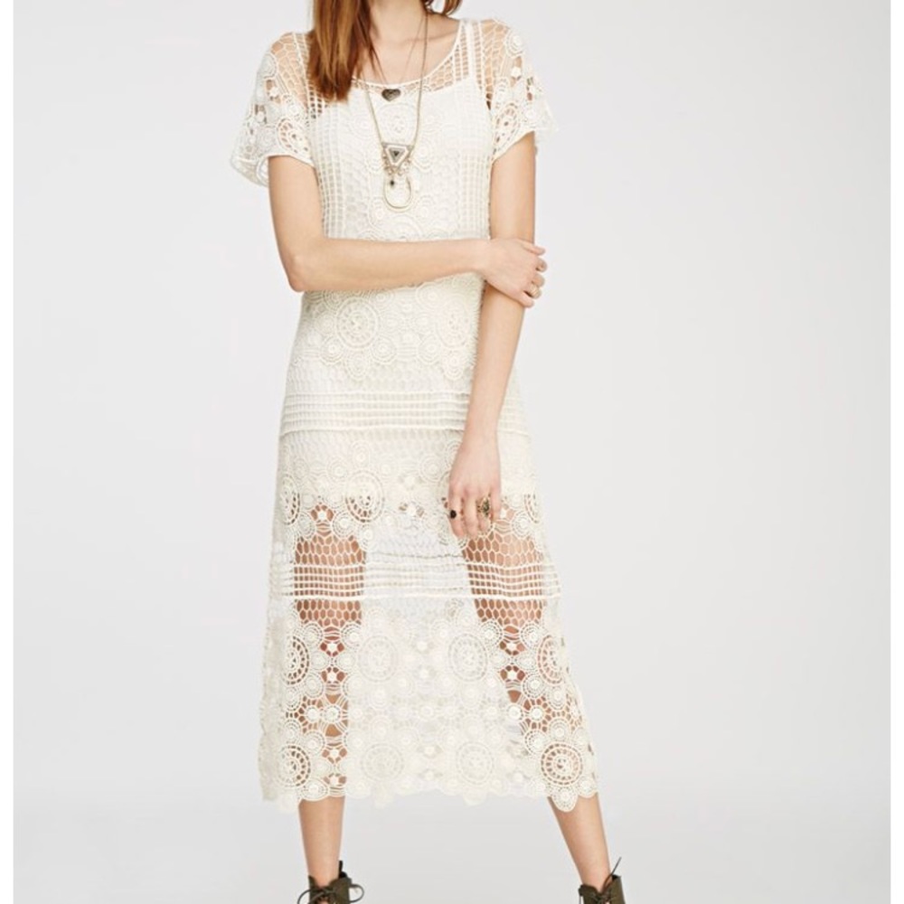 Sold! Ornate chrochet maxi dress